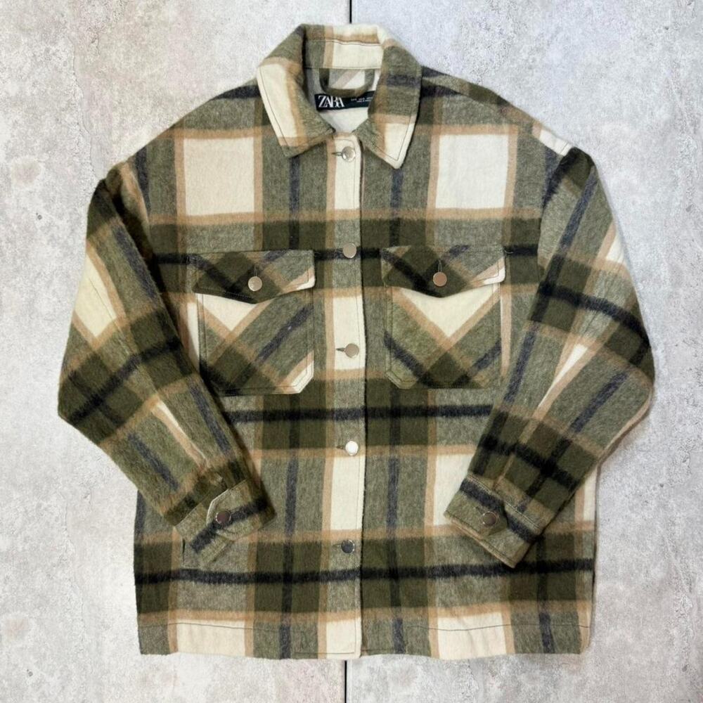 Zara Oversized Plaid Shacket